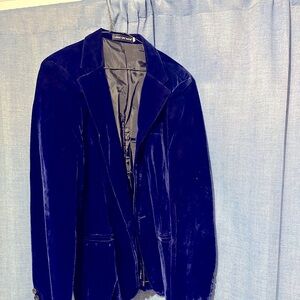 Velvet blazer 38R color blue.
